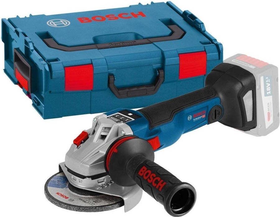 Bosch Professional Bosch GWS 18V-10 SC SOLO 18V Li-Ion accu haakse slijper body in L-Boxx koolborstelloos