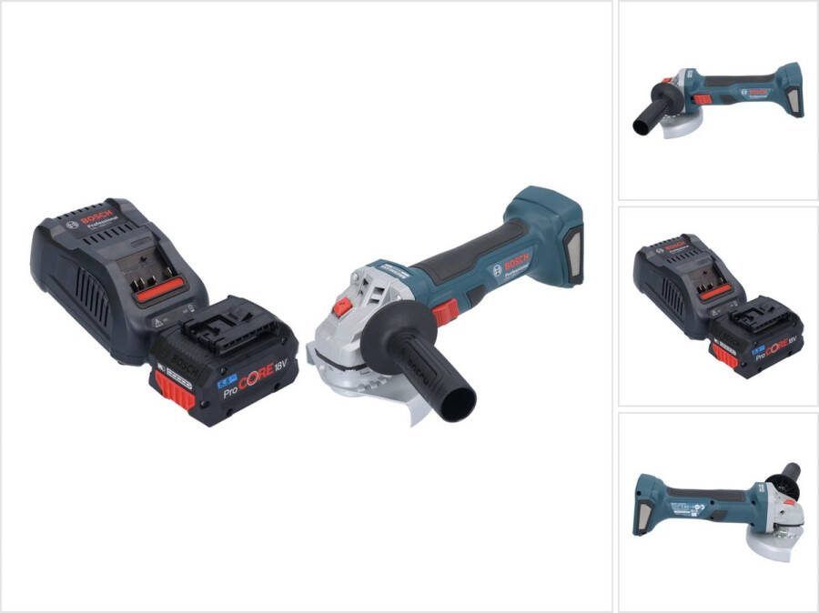 Bosch Professional Bosch GWS 18V-7 Professionele accu haakse slijper 18 V 125 mm borstelloos + 1x ProCORE accu 5 Ah + lader