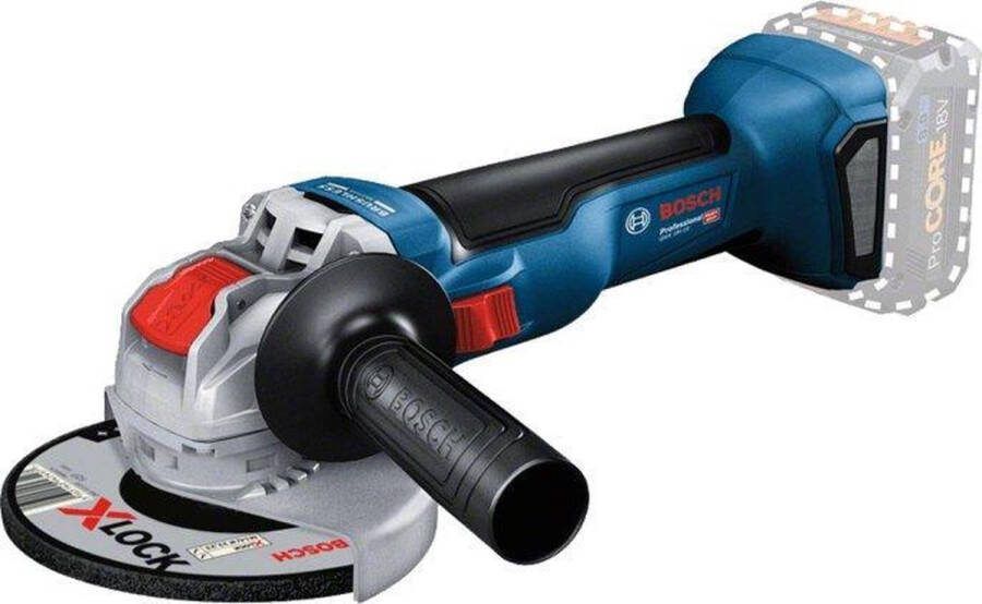 Bosch Professional Bosch GWX 18V-10 18V Li-Ion accu X-LOCK haakse slijper body 125mm koolborstelloos