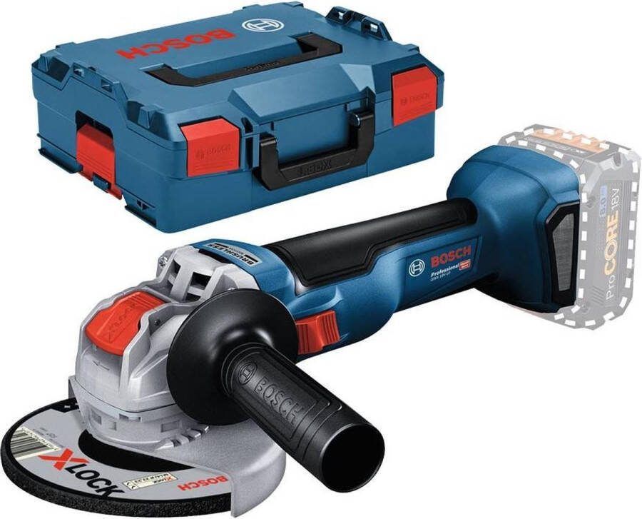 Bosch Professional Bosch GWX 18V-10 18V Li-Ion accu X-LOCK haakse slijper body in L-Boxx 125mm koolborstelloos