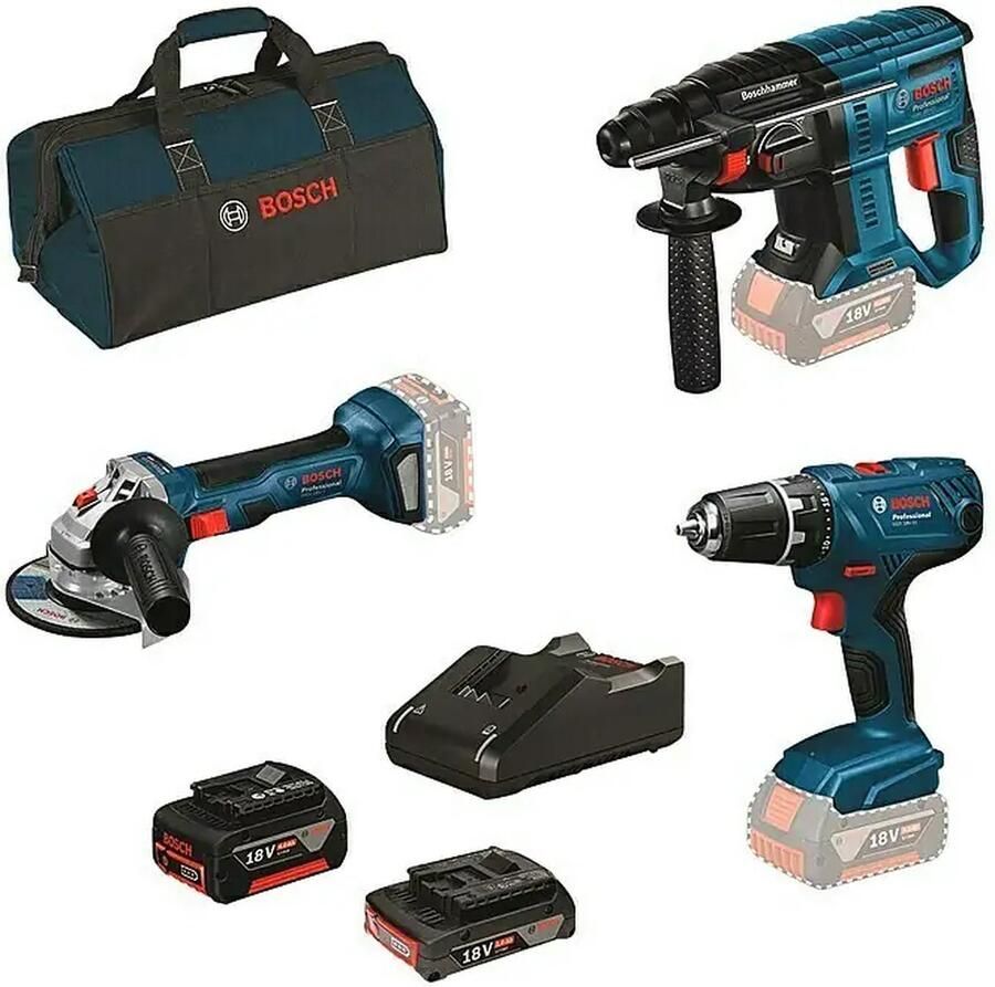 Bosch Professional Accu Gereedschapsset 7 delig