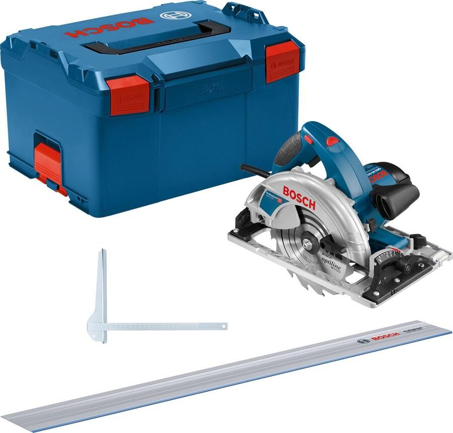 Bosch Professional GKS 65 GCE + FSN 1400 Handcirkelzaag met geleiderail 65 mm zaagdiepte