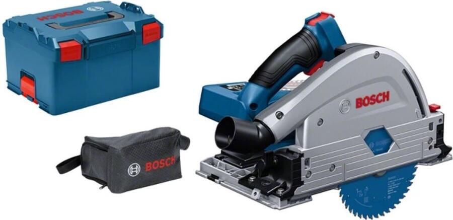 Bosch Professional 18 volt Bosch Professional GKT 18V-52 GC Invalcirkelzaagmachine BITURBO Zonder 18 V accu en lader Met stofzak in L-Boxx