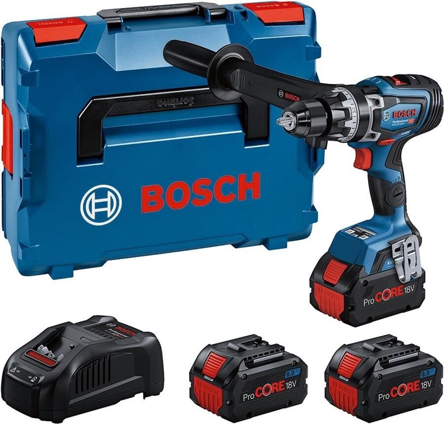 Bosch Professional GSB 18V-150 C Accu Klop- Schroefboormachine Bluetooth 18V ProCore 8.0Ah (3x) in L-Boxx 0615A5002Y