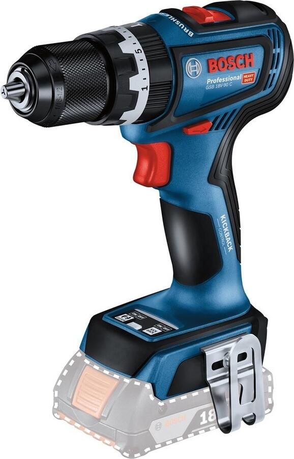 Bosch Professional GSB 18V-90 C Accu klop- schroefboormachine 18V Basic Body 06019K6100