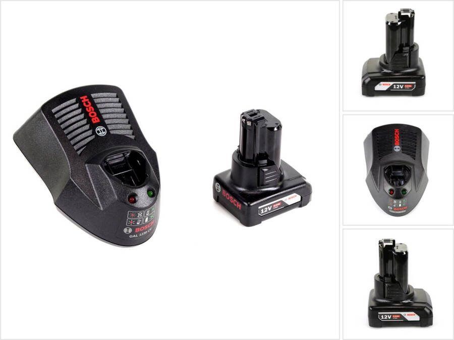 Bosch Professional Bosch startset 12V met GBA 1x accu 6.0Ah + snellader