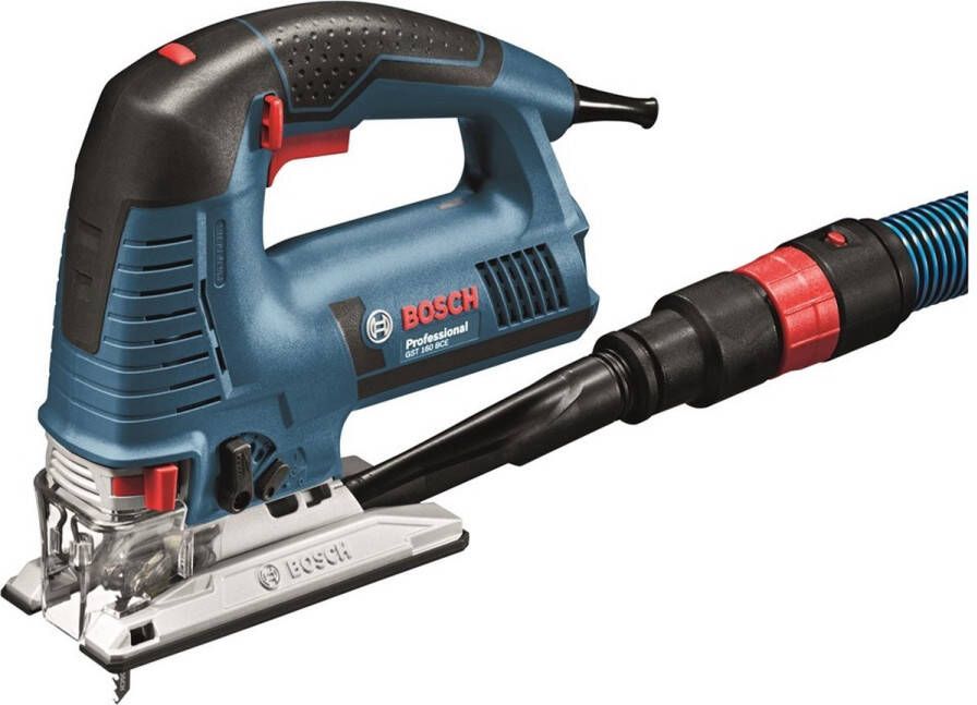 Bosch Professional Decoupeerzaagmachine GST 160 BCE (1 x zaagblad T 144 DP 1 x zaagblad T 244 D 1 x zaagblad T 308 BP 1 x antisplinterplaatje afzuigset)