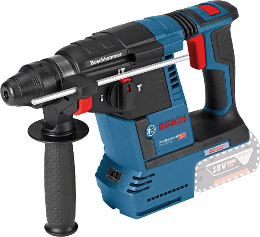 Bosch Professional GBH 18V-26 Accu Combihamer SDS+ 2 6J 18V Basic Body 0611909000