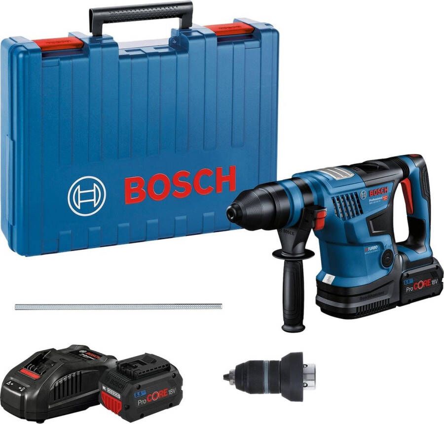 Bosch Professional GBH 18V-34 CF Accu boorhamer BITURBO Met 2x 18 V accu en lader In koffer