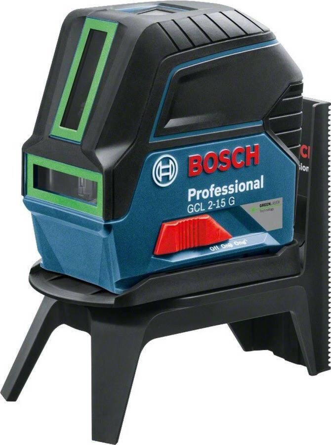 Bosch Professional GCL 2-15 G Combilaser RM 1 + 3x 1.5V AA batterijen + richtplaat + klem BM3