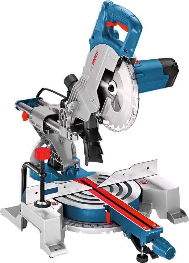 Bosch Professional GCM 80 SJ Afkortzaag 1400W Inclusief 2x Cirkelzaagblad Optiline 216x30 Klem