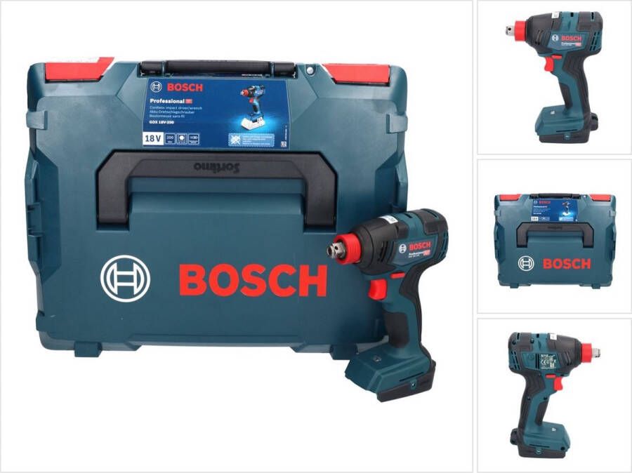 Bosch Professional GDX 18V-200 Slagmoeraanzetter Zonder 18 V accu en lader In L-Boxx