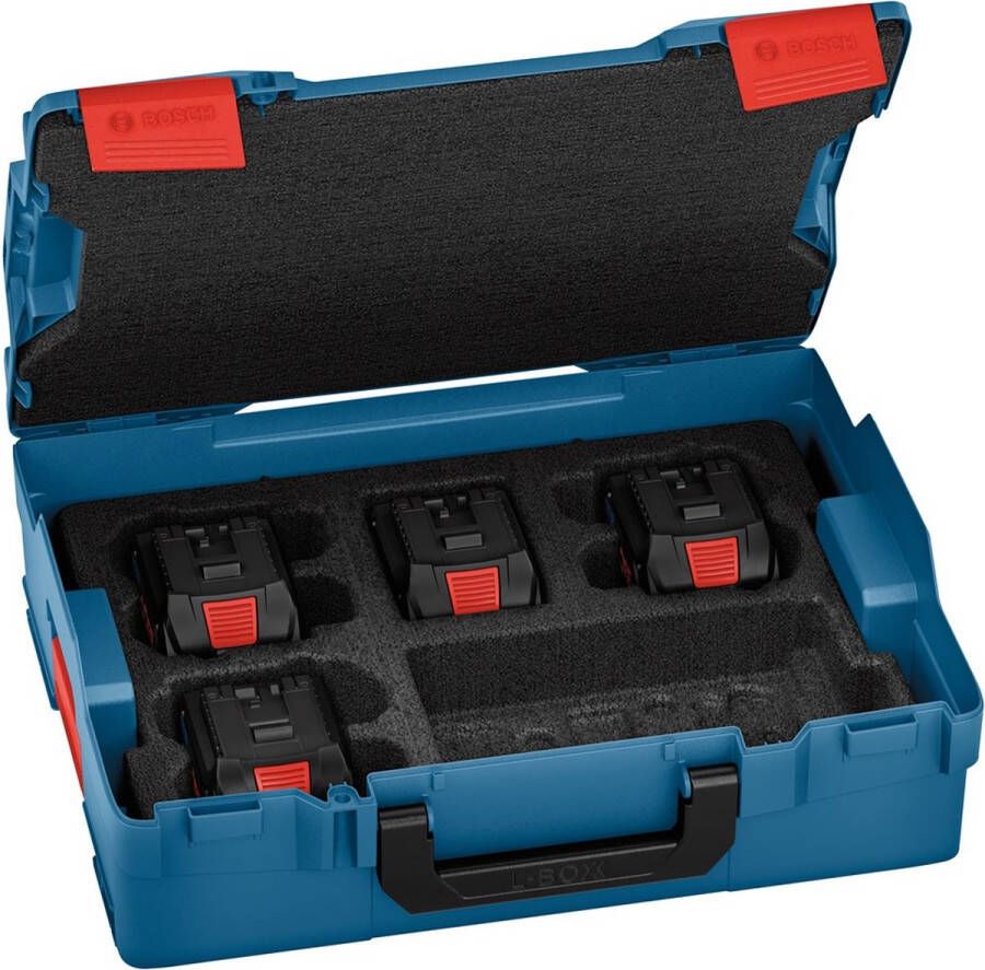Bosch Professional Gereedschapsaccu Accuset BITURBO 4 x ProCORE18V 5.5 Ah in L-BOXX