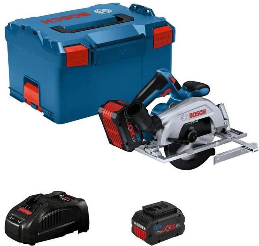 Bosch Professional GKS 18V-57-2 Accu Cirkelzaag 165mm 18V 5.5Ah in L-Boxx 06016C1202