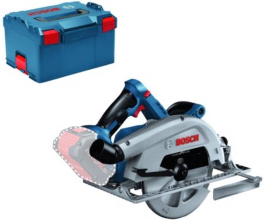 Bosch Professional GKS 18V-68 C Cirkelzaag BITURBO Zonder 18 V accu en lader Incl. zaagblad en parallelgeleider in L-boxx