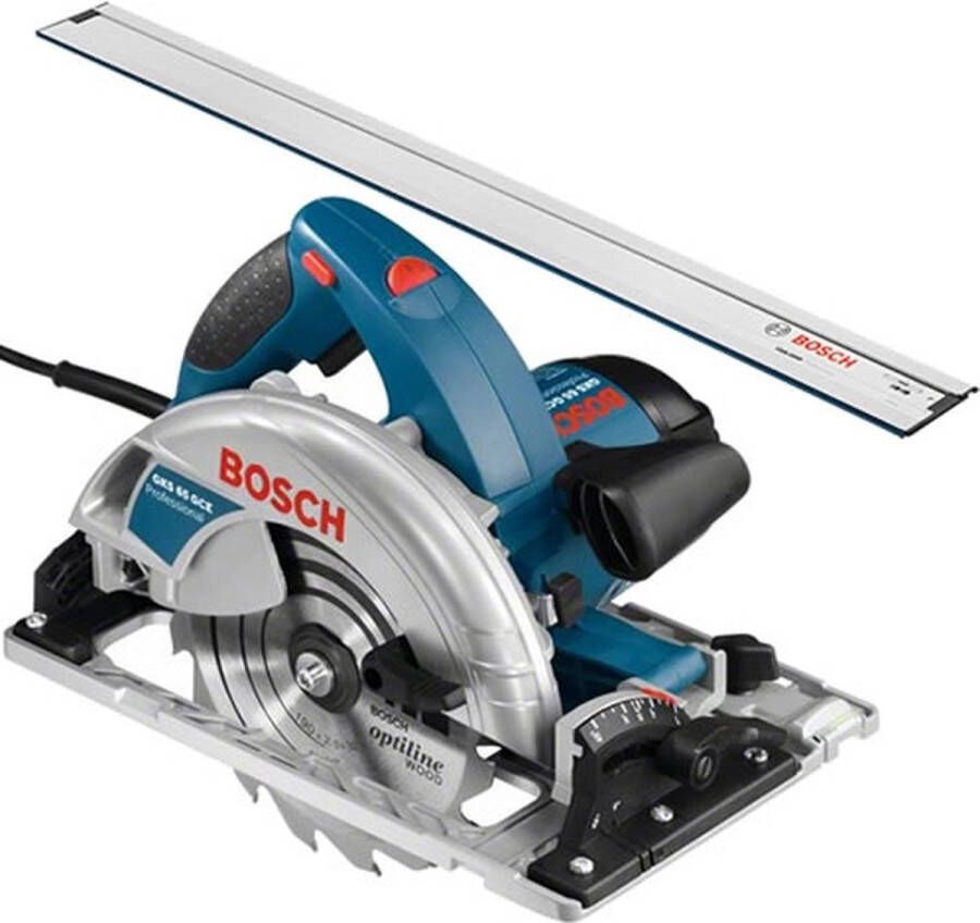 Bosch Professional GKS 65 GCE Cirkelzaag 1800 Watt 65 mm zaagdiepte