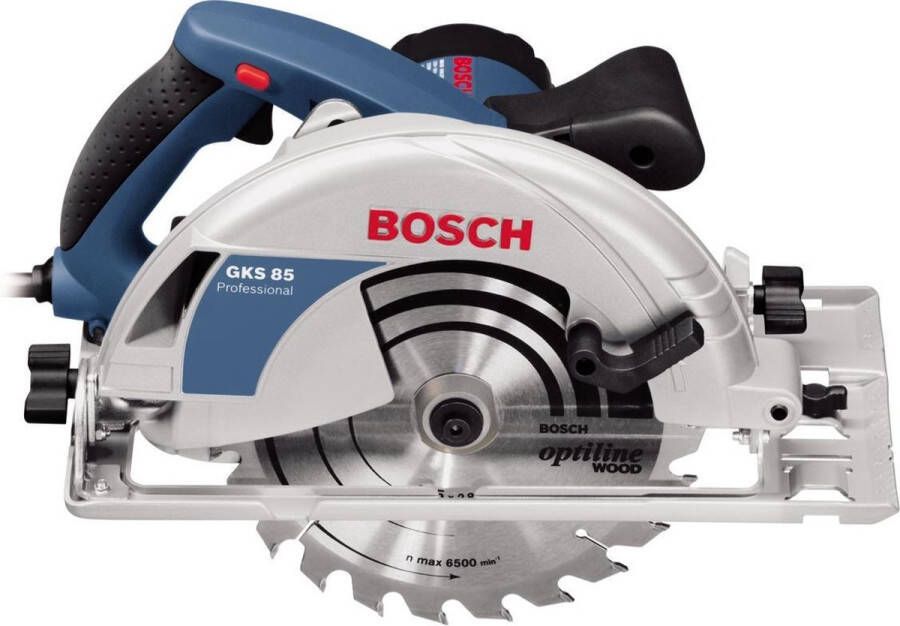 Bosch Professional GKS 85 G Cirkelzaag 2200 Watt 85 mm zaagdiepte Inclusief zaagblad en L-BOXX