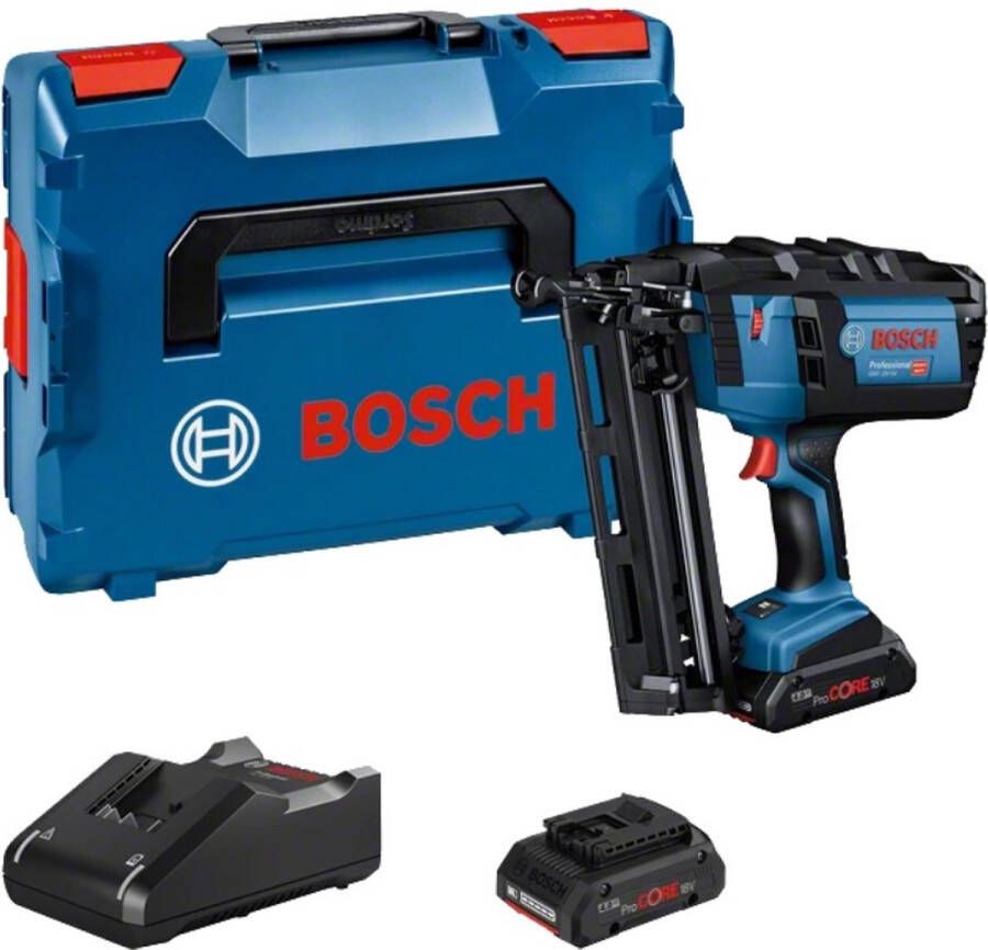Bosch Professional GNH 18V-64 Professional Accu Tacker 18V incl. accu's en lader In L-Boxx