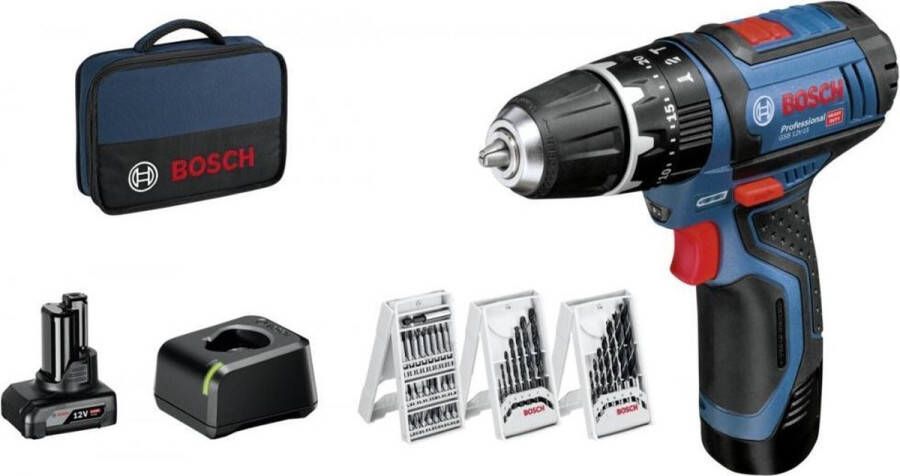 Bosch Professional GSB 12V-15 voordeel-set 06019B690G