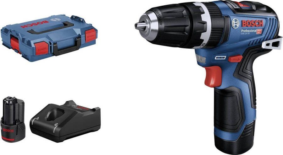 Bosch Professional GSB 12V-35 Accu klop- schroefboormachine 12V 3.0Ah (2x) in L-Boxx 06019J9000