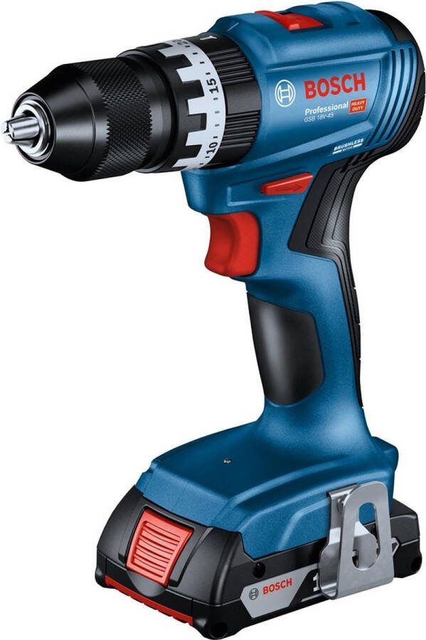 Bosch Professional GSB 18V-45 Accu klop- schroefboormachine 18V 2.0Ah in Koffer 06019K3302