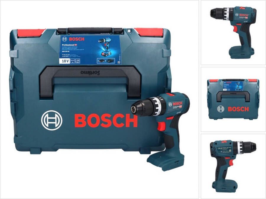Bosch Professional GSB 18V-45 Accu Klop- Schroefboormachine 18V Basic Body in L-Boxx 06019K3301