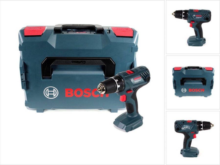 Bosch Professional GSR 18V-21 accuboormachine solo 18V 55Nm + L-Boxx zonder accu zonder oplader