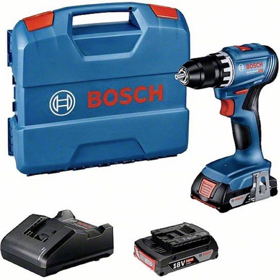 Bosch Professional GSR 18V-45 Accu Schroefboormachine 18V 2.0Ah in L-Case 06019K3202