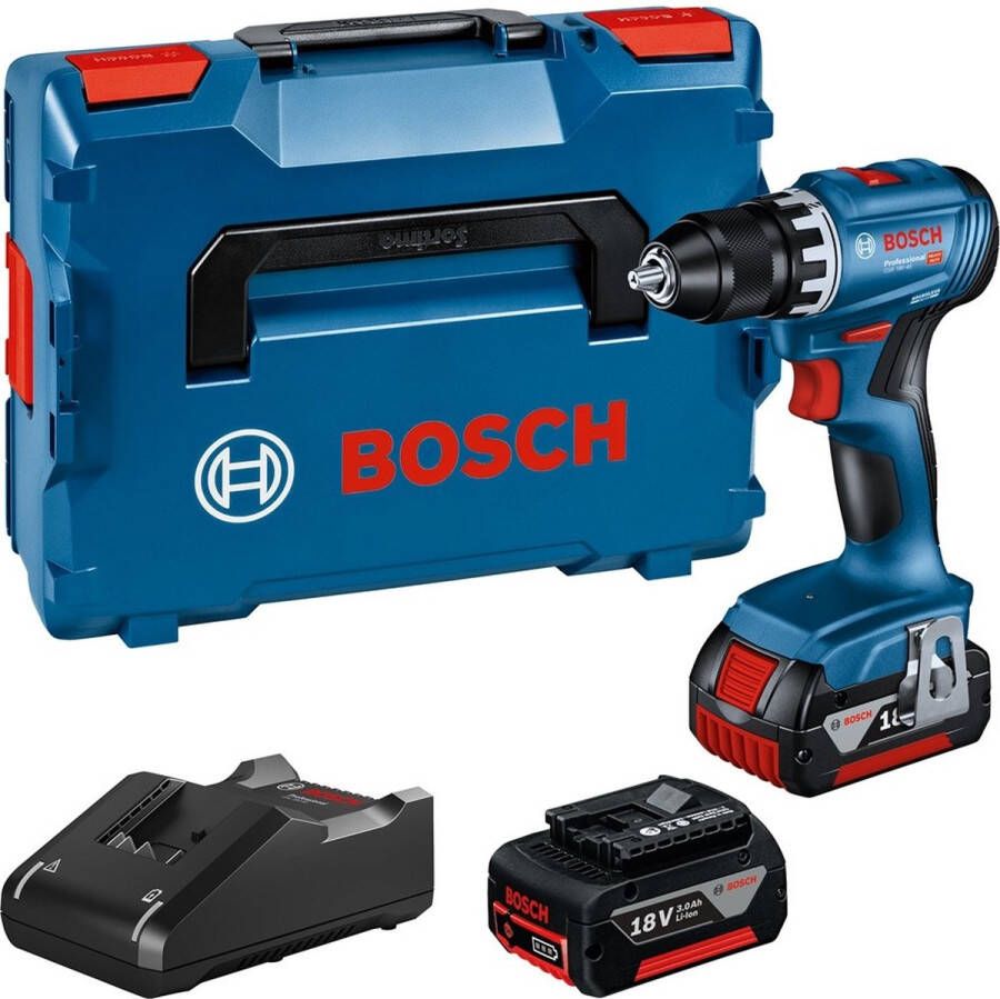 Bosch Professional GSR 18V-45 Accu Schroefboormachine 18V 3.0Ah in L-Boxx 06019K3204