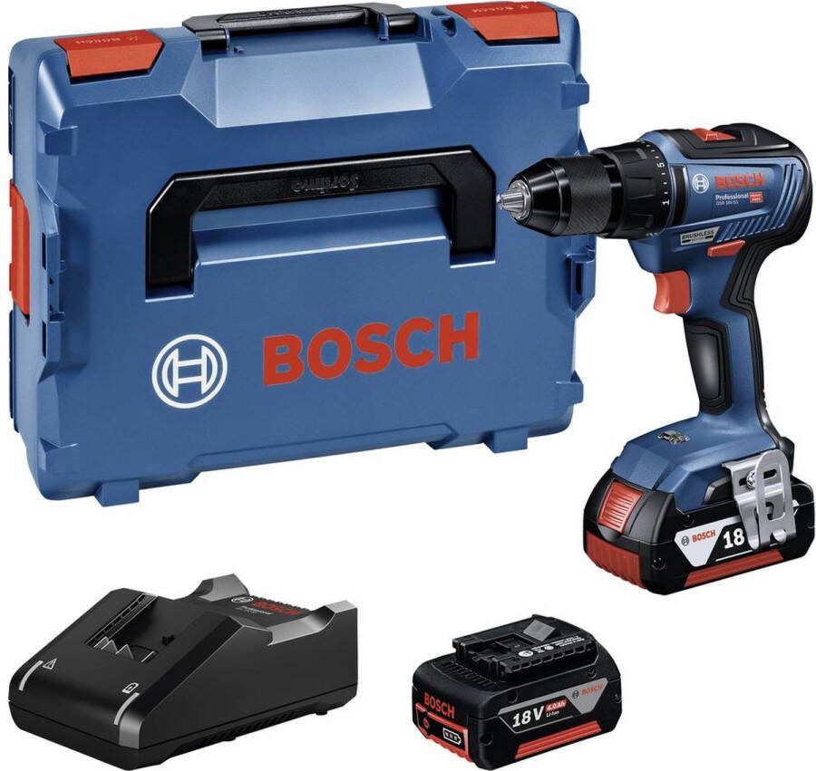 Bosch Professional GSR 18V-55 Accu Schroefboormachine 18V 4.0Ah in L-Boxx 06019H5200