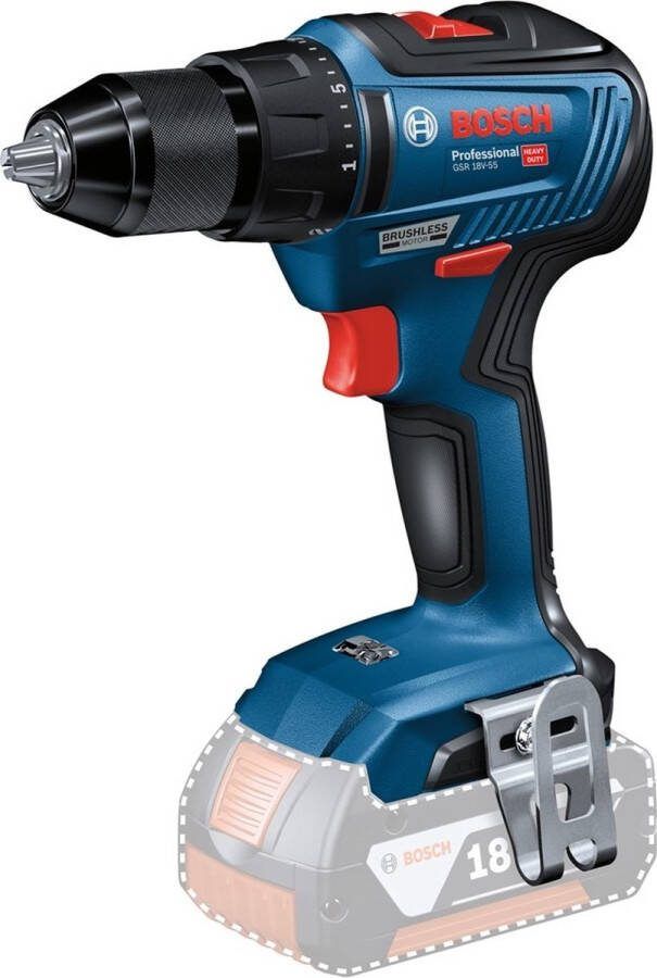 Bosch Professional GSR 18V-55 Schroefboormachine in L-Boxx 06019H5201
