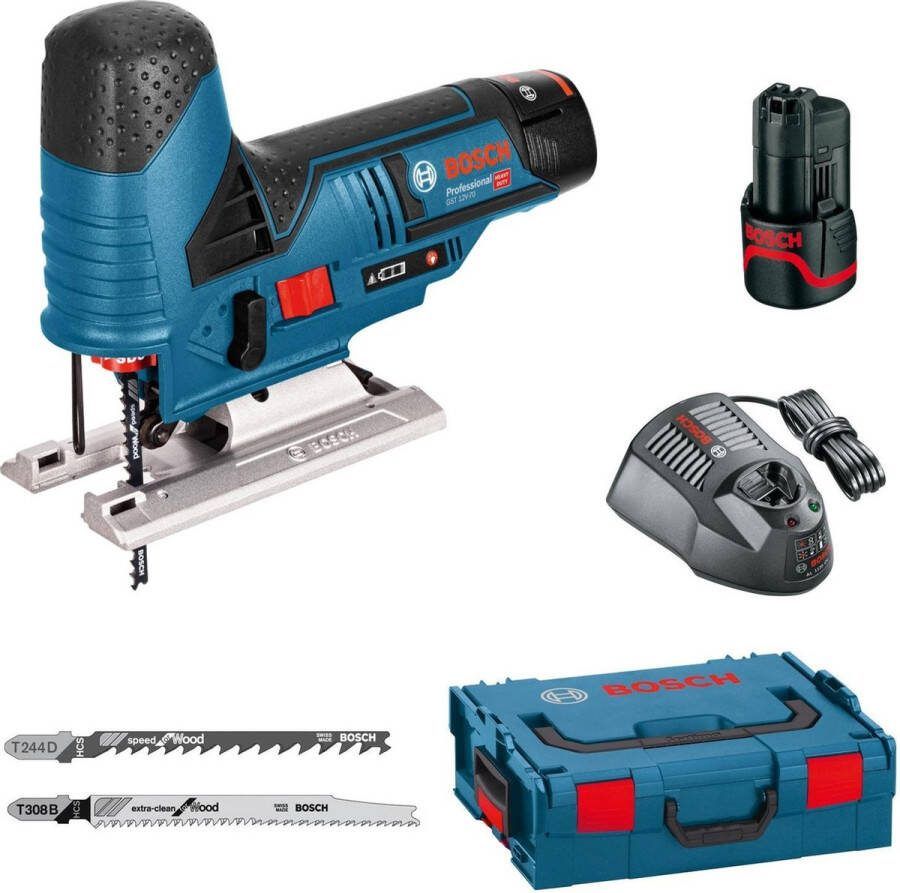 Bosch Professional GST 12V-70 Decoupeerzaag Met 2x 12V accu's en lader Incl. koffer
