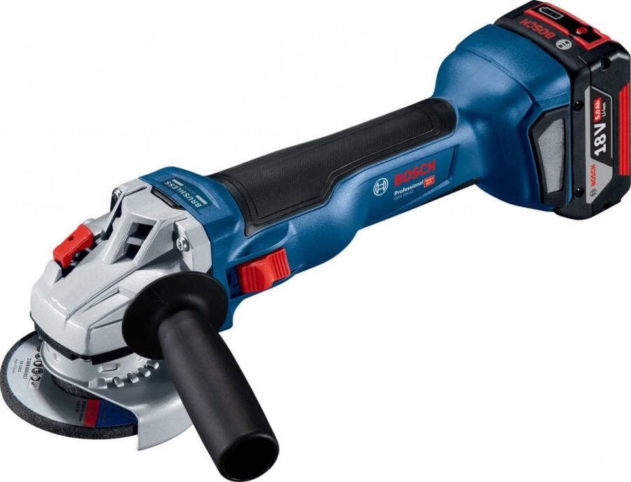 Bosch Professional GWS 18V-10 Accu Haakse Slijper 18V 4.0Ah (2x) in L-Boxx 06019J4007