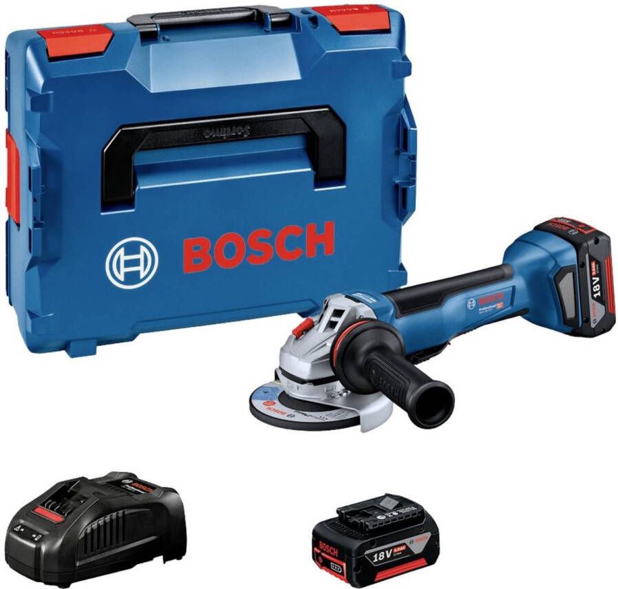 Bosch Professional GWS 18V-10 P Accu Haakse Slijper 125mm 18V 5.0Ah in L-Boxx 06019J4101