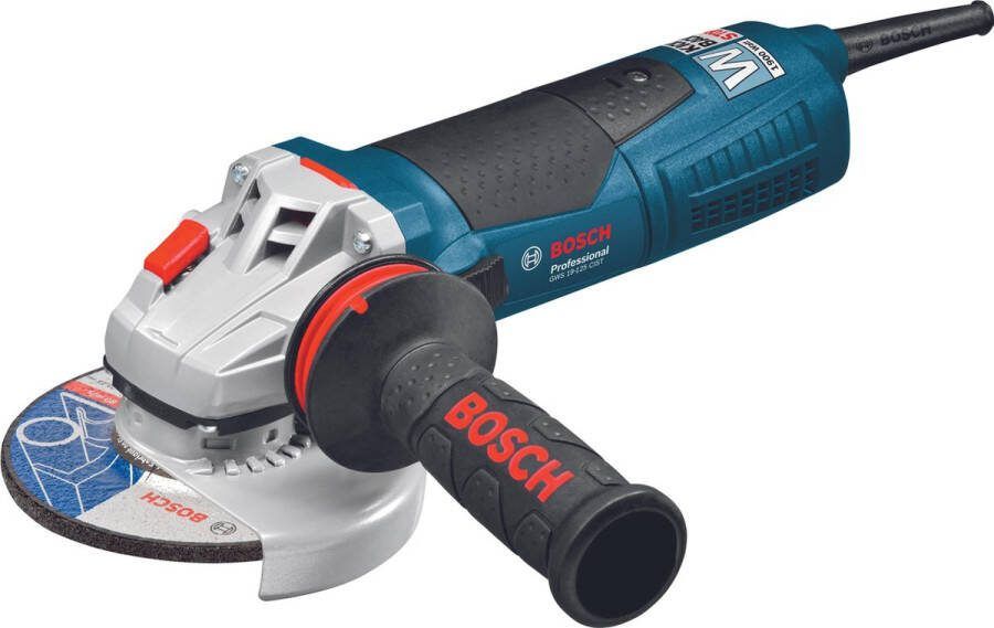 Bosch Professional Slijpmachine GWS 19-125 CIST (Beschermkap handgreep vibration control opnameflens pensleutel spanmoer)