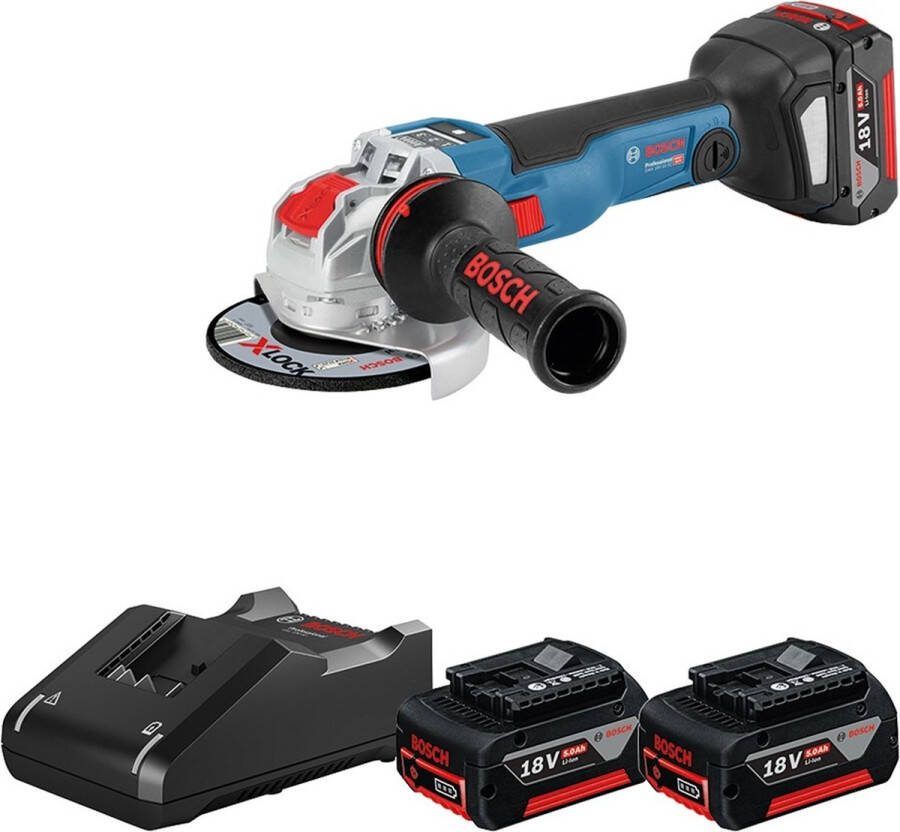 Bosch Professional GWX 18V-10 SC Accu Haakse Slijper 18V 5.0Ah (3x) 0615990N13