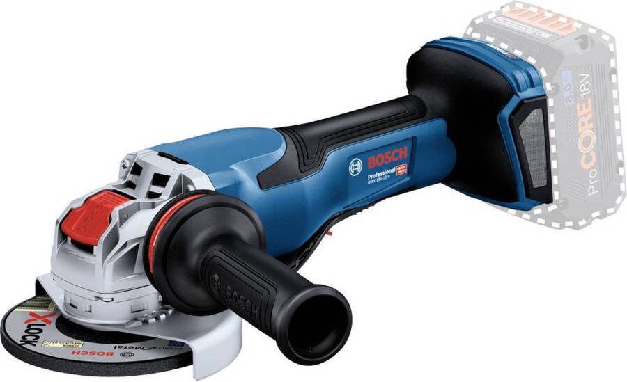 Bosch Professional GWX 18V-15 P Accu haakse slijper 125mm 18V Basic Body in L-Boxx 06019H6F01