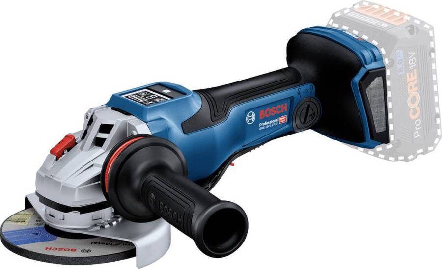 Bosch Professional GWX 18V-15 PSC Accu Haakse Slijper 125mm 18V Basic Body in L-Boxx 06019H6G02