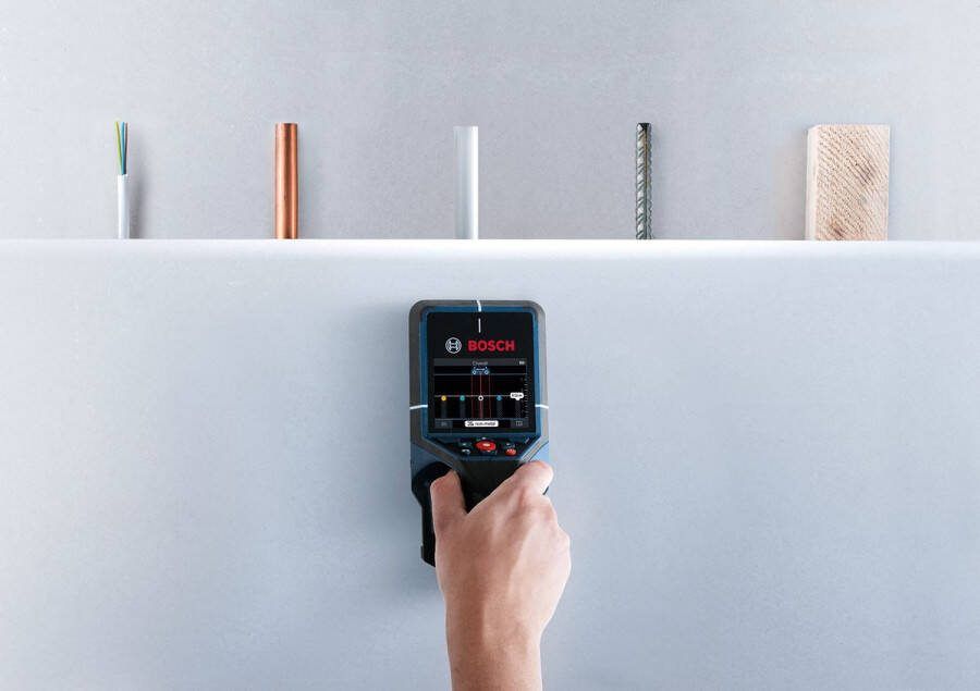 Bosch Professional Muurscanner D-TECT 200 C (1x 12V Li-Ion batterie GAL 12 V-40 lader USB-C cable en handlus)