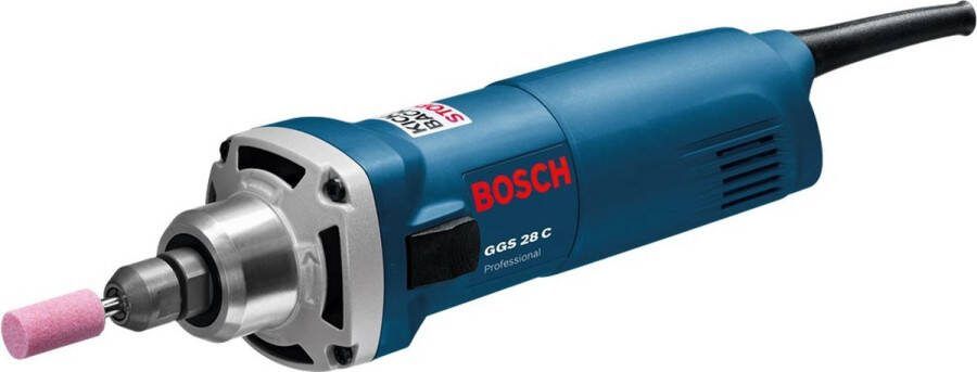 Bosch Professional Slijpmachine GGS 28 C (KickBack Stop) (2 x steeksleutel SW 19 Spaneenheid (spanmoer & spantang 6 mm))