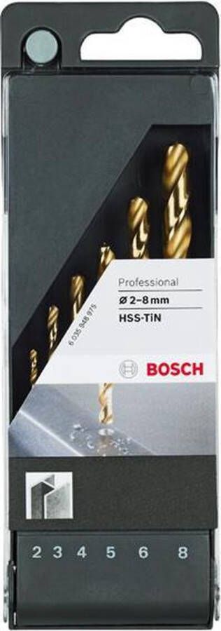 Bosch Profiline Metaalboor Hss-tin Set 6-delig