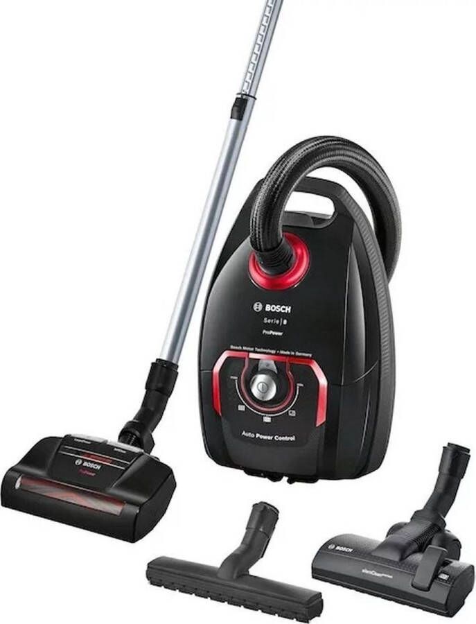 Bosch ProPower BGL8POW2 Serie 8 Stofzuiger met zak Zwart