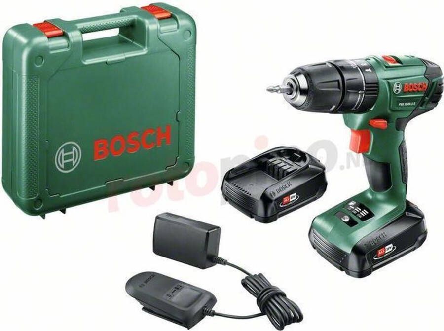 Bosch PSB 1800 LI-2 Accuboormachine Met 2 x 18 V accu's en lader
