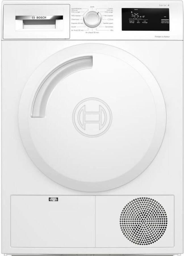 Bosch Serie 4 WTH83014FR Wasdroger Warmtepompdroger Franstalige display 8 kg A+ Wit