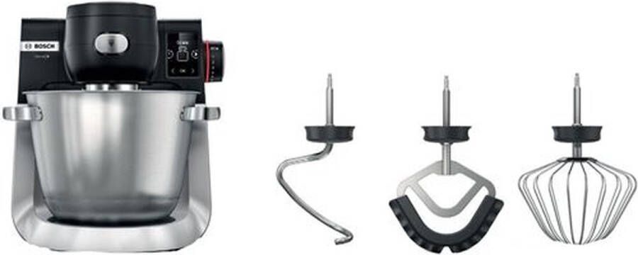 Bosch Serie 6 MUMS6ZS00 keukenmachine 1600 W 5 l Zwart Roestvrijstaal Ingebouwde weegschalen