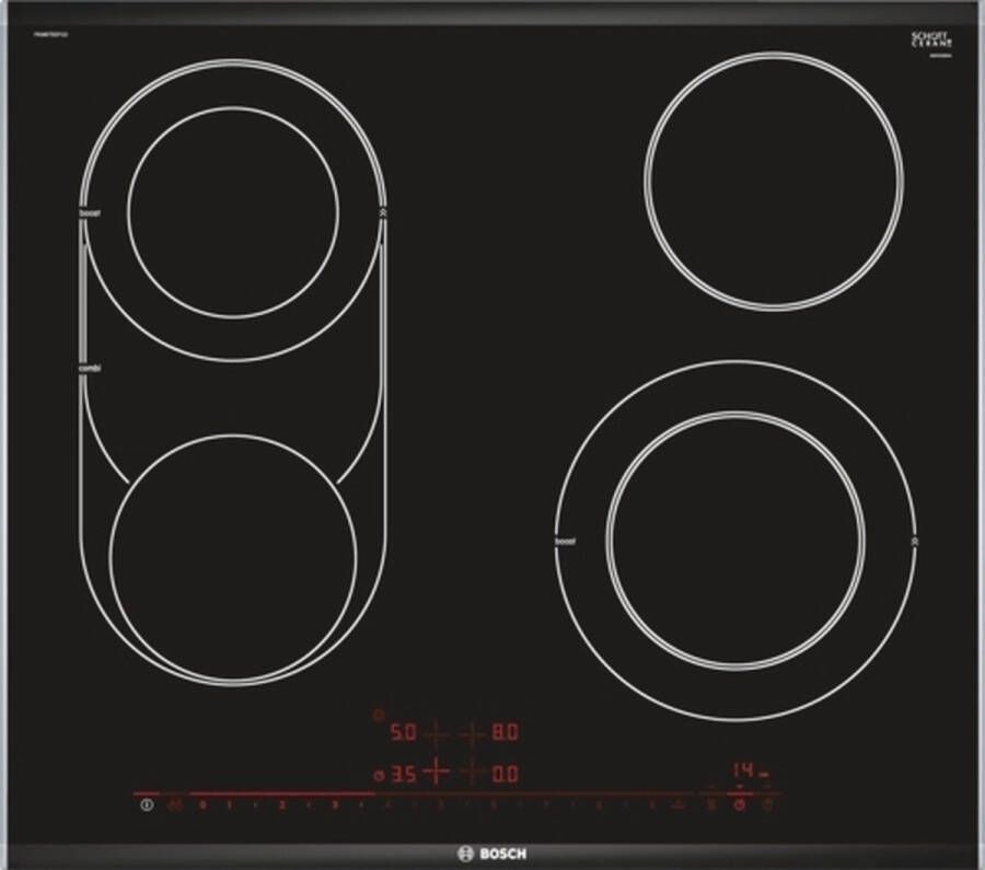 BOSCH Elektrische kookplaat van SCHOTT CERAN PKM675DP1D met power boost-functie