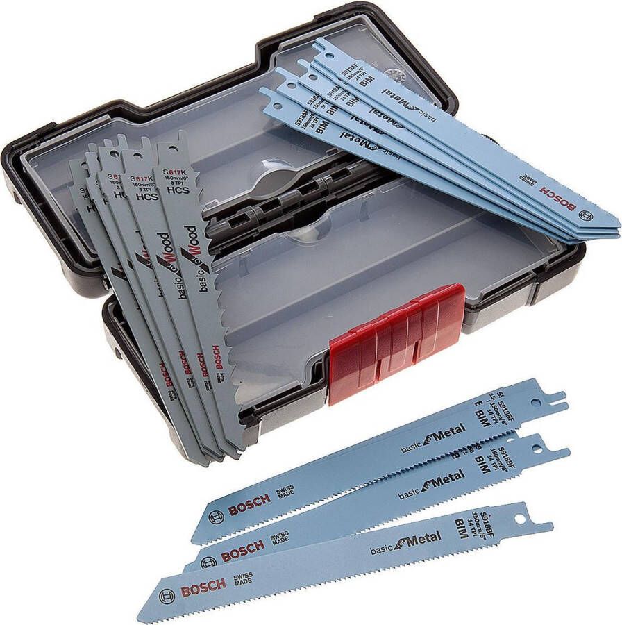 Bosch Set zaagbladen recipro 15pc ToughBox Bas