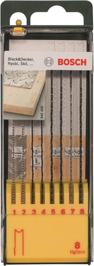 Bosch Set zaagbladen voor hout U schacht 8-delig