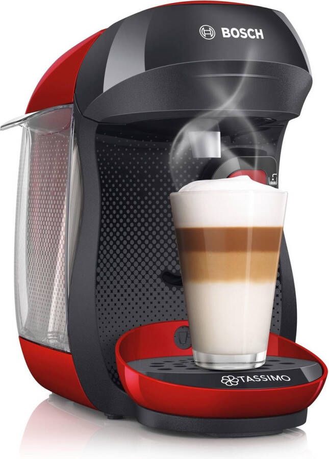 Bosch TASSIMO T10 HAPPY Rood en antraciet koffiemachine voor meerdere dranken geschikt voor capsules