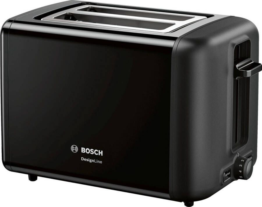 Bosch TAT3P423 DesignLine Broodrooster 2 snede(n) Zwart